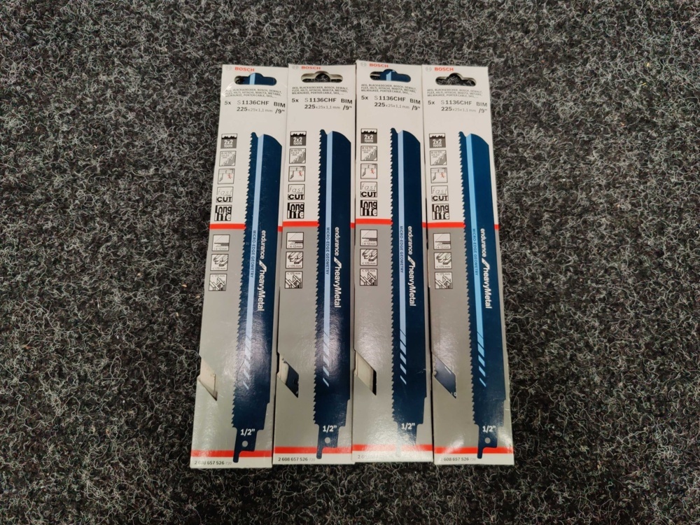 1582924-1 20 pcs Tiger saw blades Bosch S1136CHF BIM 225x25x1.1 mm