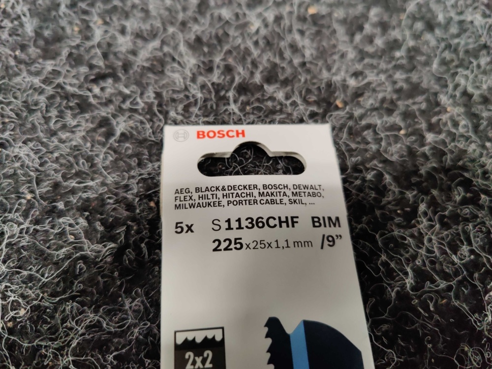 1582924-3 20 pcs Tiger saw blades Bosch S1136CHF BIM 225x25x1.1 mm