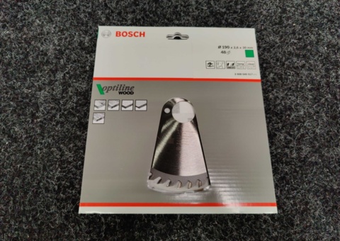 3 st Cirkelsågklingor Bosch 190x2,6x30 mm 48T