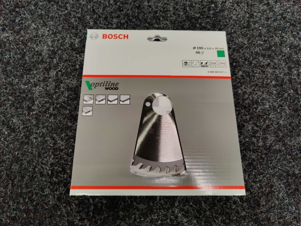 1582927-1 3 st Cirkelsågklingor Bosch 190x2,6x30 mm 48T