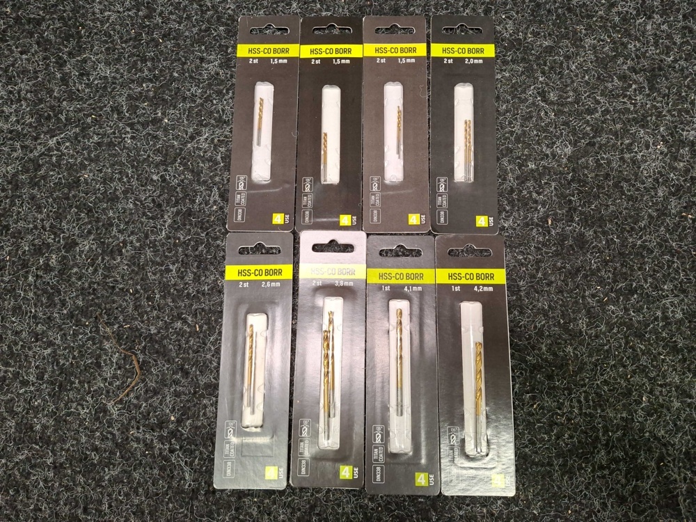 1585408-1 140 pcs HSS-CO Drill 4-USE, 1.5mm - 4.2mm