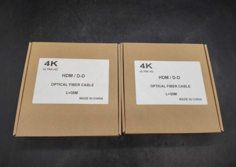 Optiska HDMI-kablar, 2 st - 30 m, 4K