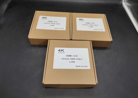 Optical HDMI cables, 3 pcs - AUXLine, 25 m, 4K