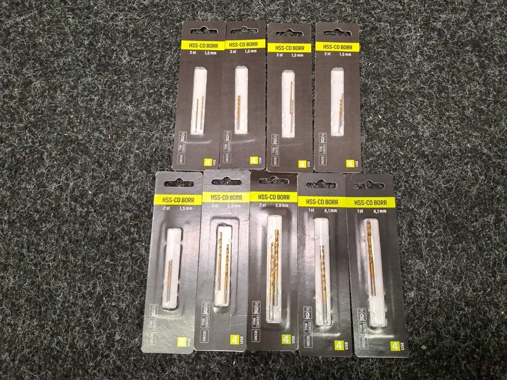 1585423-1 160 pcs HSS-CO Drill 4-USE, 1.5mm - 4.1mm