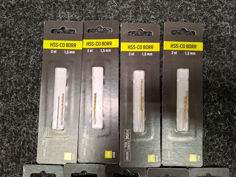 1585423-2 160 pcs HSS-CO Drill 4-USE, 1.5mm - 4.1mm