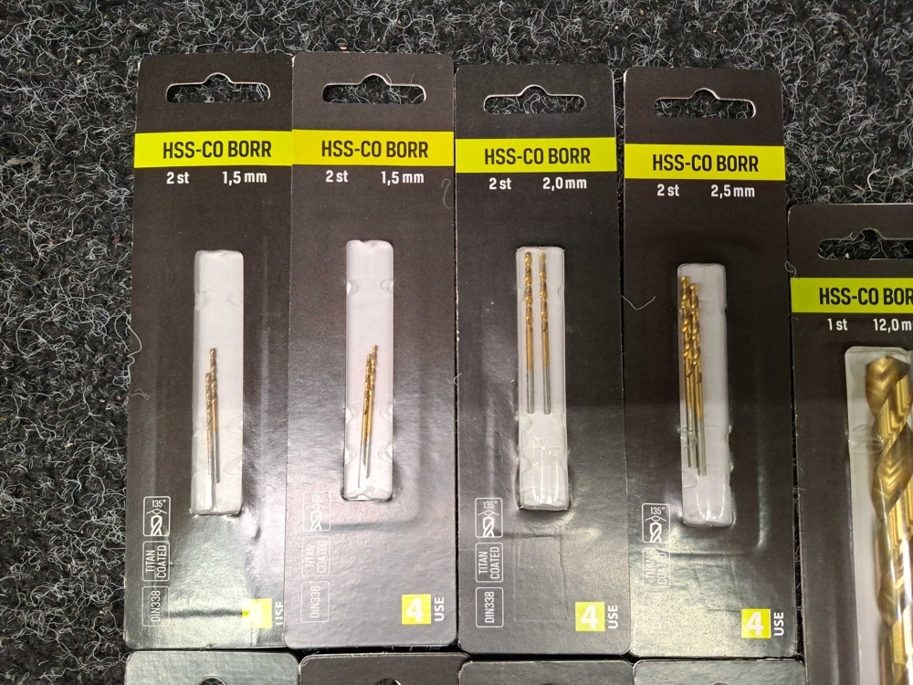 1585392-2 150 pcs HSS-CO Drill 4-USE, 1.5mm - 12.0mm