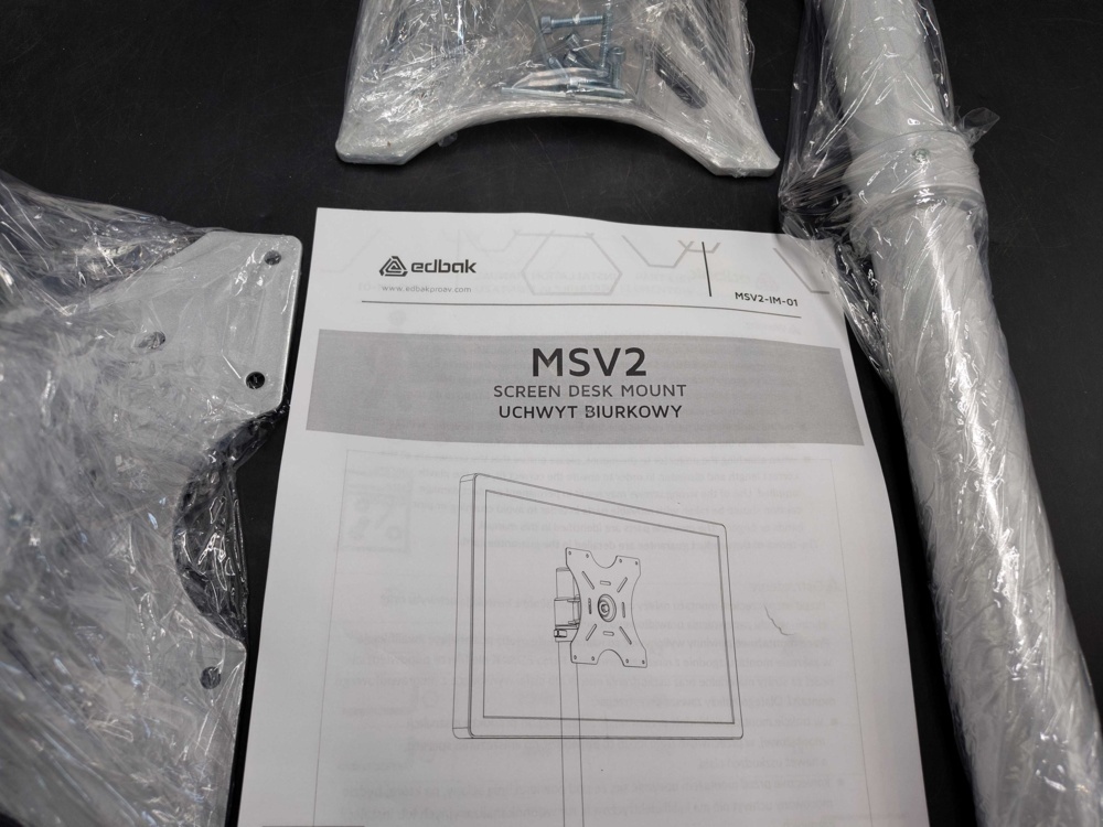 1582389-2 Monitor desk mount - Edbak MSV2