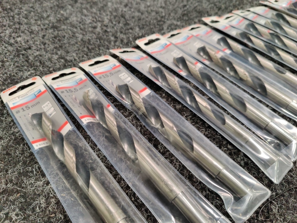 1582967-3 14 pcs Metal drill Bosch HSS PointTeQ DIN338 15-20 mm