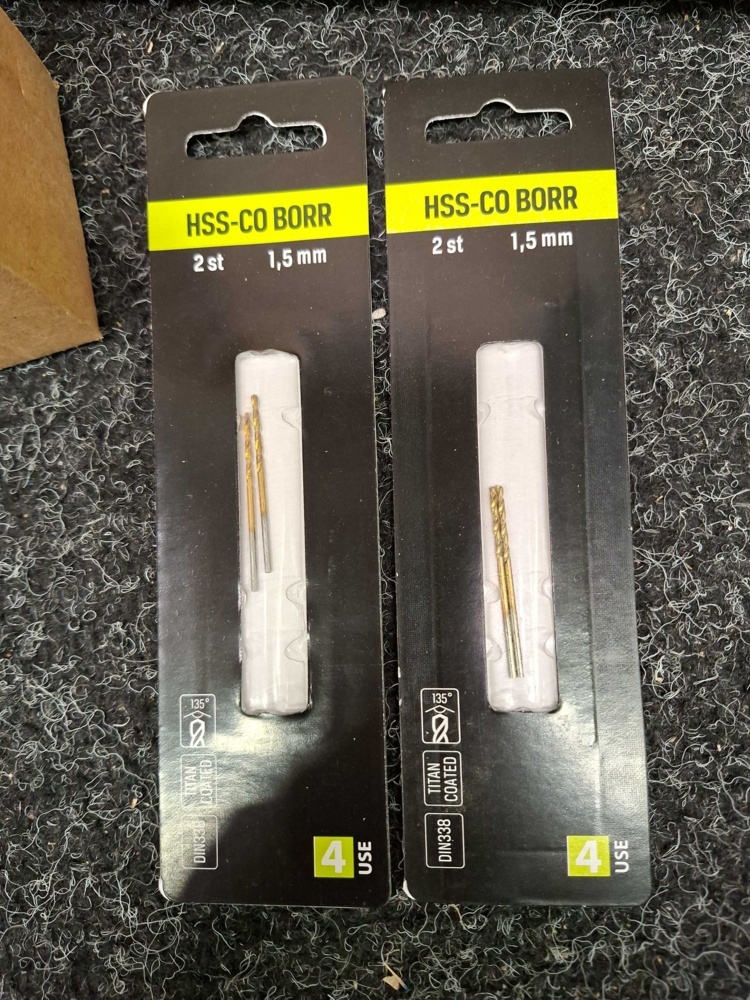 1585442-2 200 pcs HSS-CO Drill 4-USE, 1.5mm