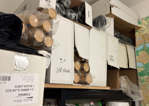 Inventory from cafe with a lot of disposable items
