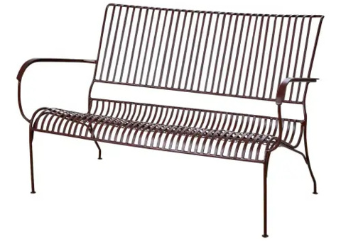 Garden bench - Affari of Sweden Visby, Bordeaux, 118 cm