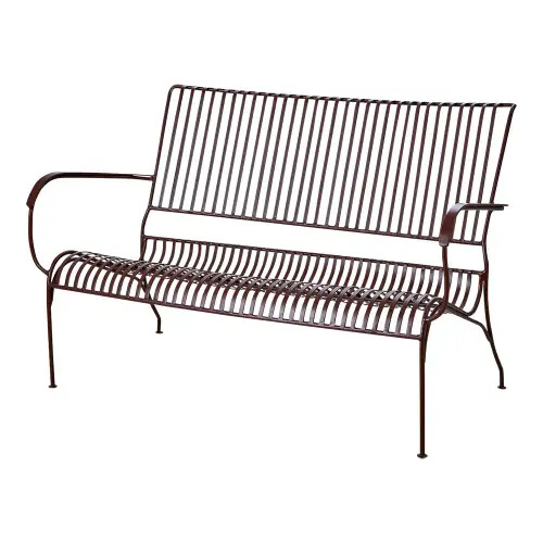 1584887-1 Garden bench - Affari of Sweden Visby, Bordeaux, 118 cm
