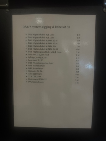 1535903-22 PA system with line array speakers and power amplifiers – d&b Y8 / Y12 / Y-SUB / D80