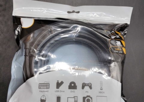 HDMI-kablar, 15 st - 10 m, 4K, flätad kabelmantel