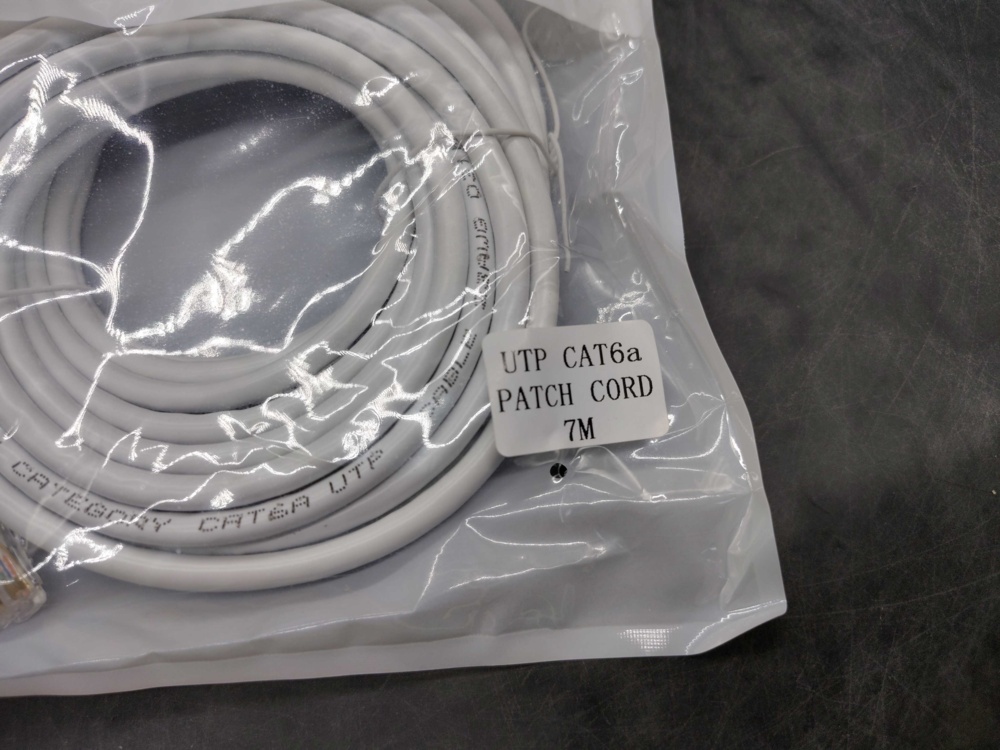 1582430-2 Nätverkskablar, 18 st - Cat6a UTP, 7 m, vita