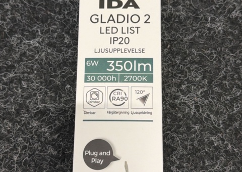 10 led strips Lightab IDA Gladio 2 6W 350lm - 400mm