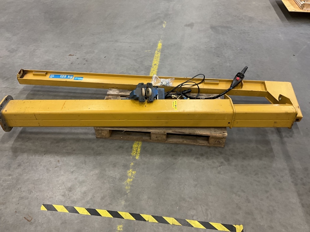 1473693-1 Pelarsvängkran med telfer - DEMAG 125 kg