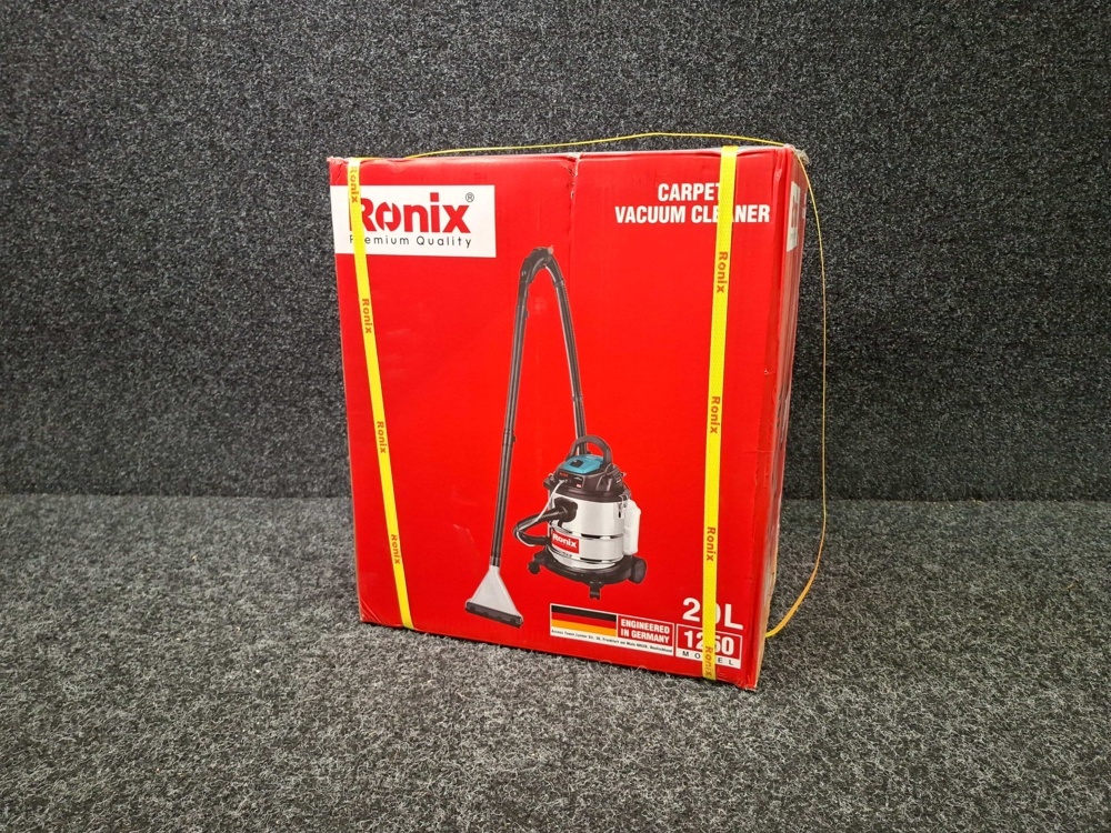 1585572-2 Wet and dry vacuum cleaner for carpets 1400 W – 20L - Ronix Tools