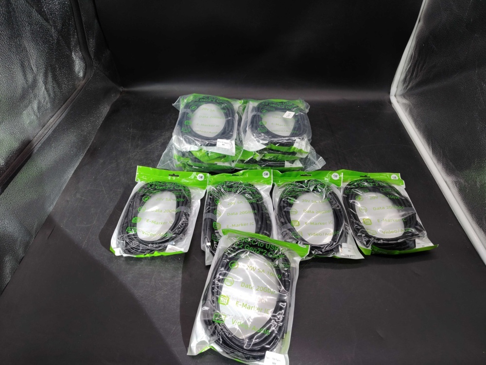 1582433-1 USB-C cables, 15 pcs - USB-C to USB-C, 5 m, 100 W
