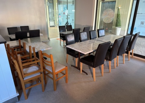 Tables 12 pcs and chairs 25 pcs
