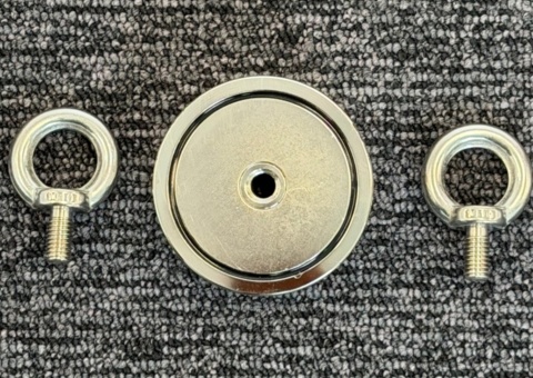 2 pcs Double-sided Neodymium Magnets for Magnet Fishing 300 kg - Free shipping