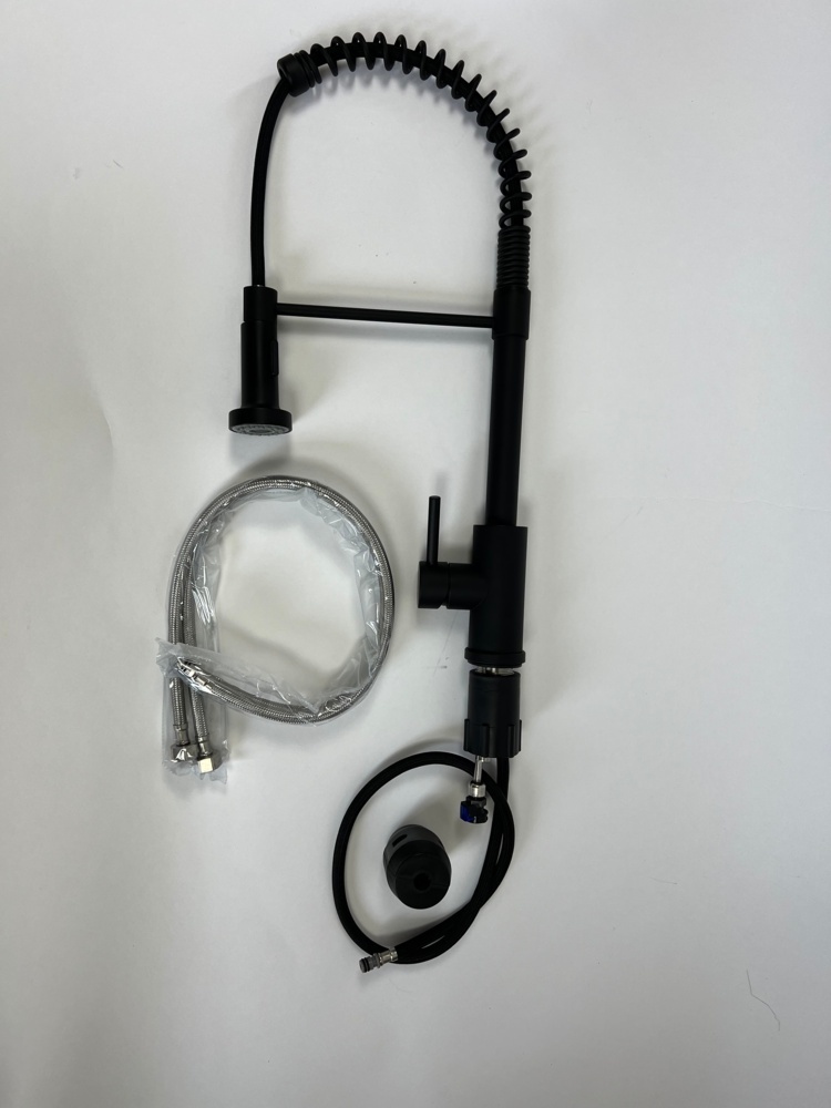 1585657-1 1 pc Kitchen mixer with pull-out spout - Black - Free shipping