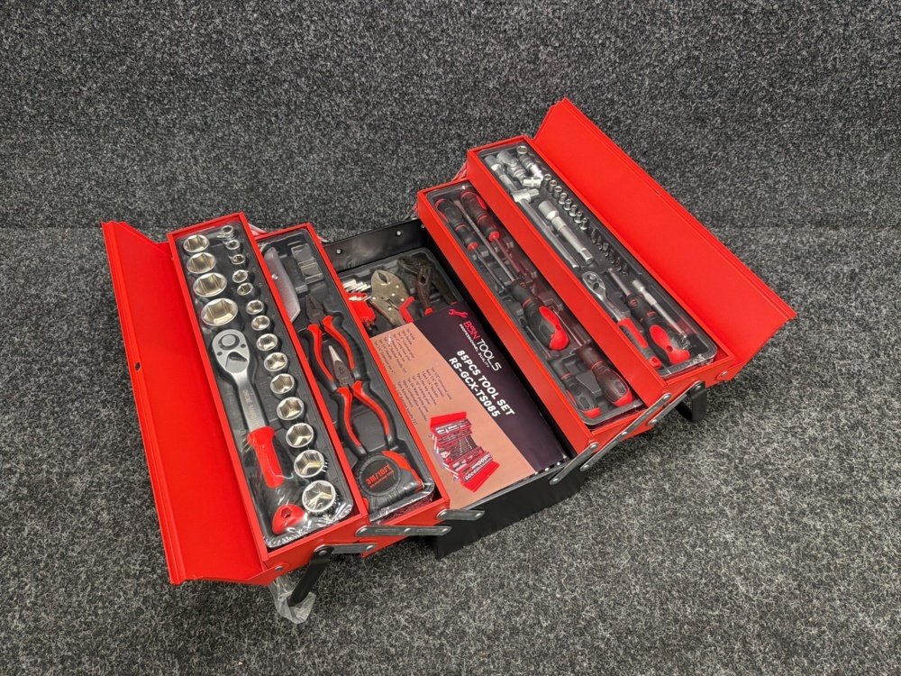 1585592-1 Toolbox including tools BSN Tools RS-GCX-TS085 - 85-piece