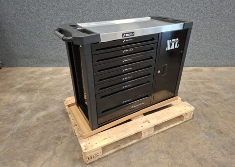 Tool cabinet filled with tools BSN Tools RS-GCX-7D02 - 7 drawers with wheels