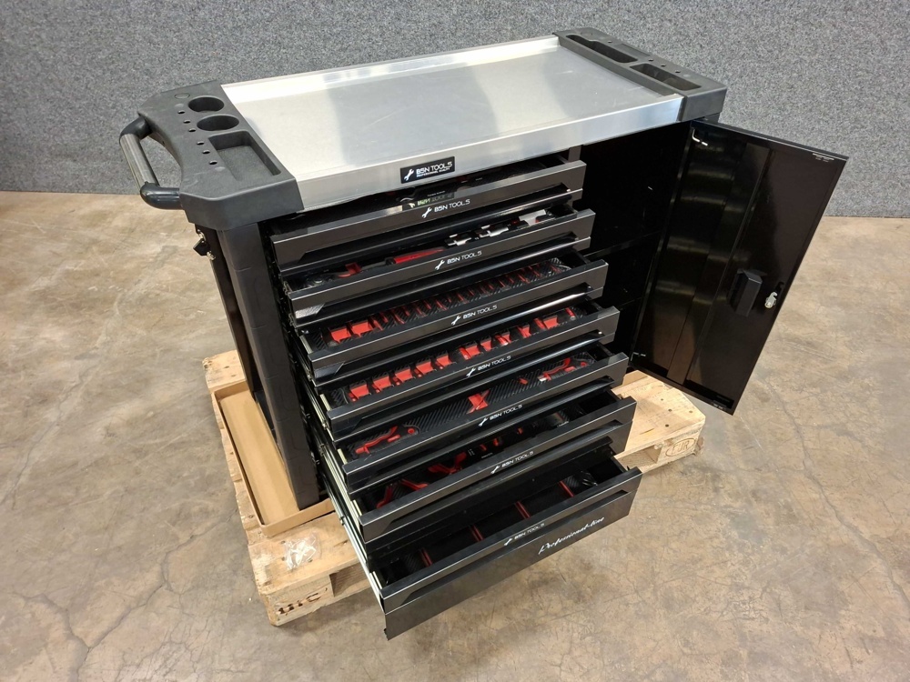 1585621-2 Tool cabinet filled with tools BSN Tools RS-GCX-7D02 - 7 drawers with wheels