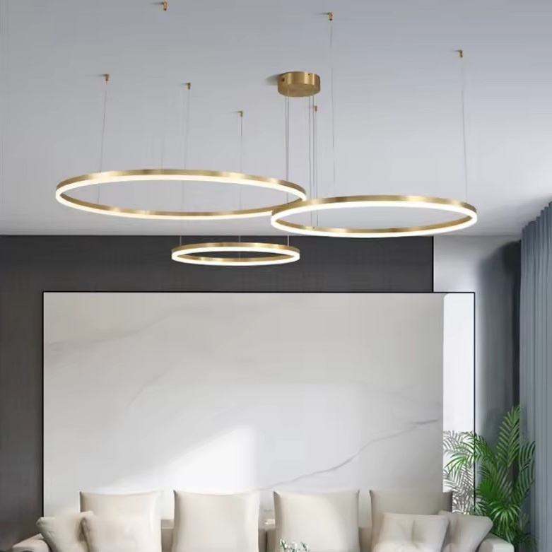 1585680-2 1 st Taklampa LED PENDANT – CIRCLES 80 | Dimbar LED-taklampa med fjärrkontroll - Fri frakt