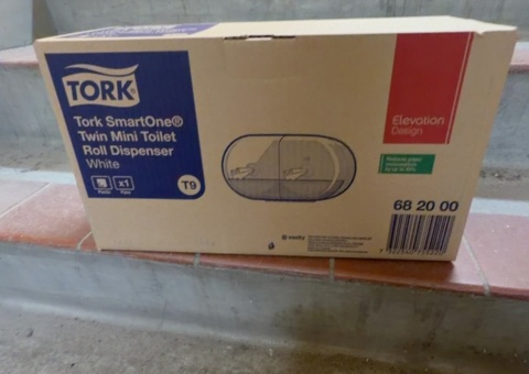 Lot of Tork dispensers and hygiene items