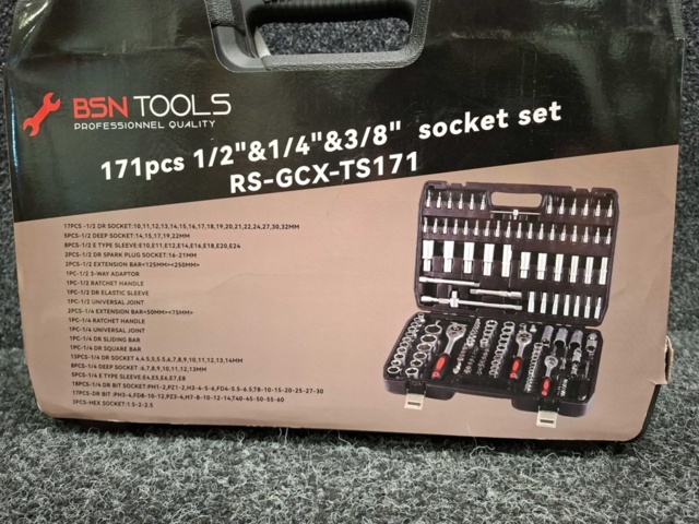 1585694-3 Hylsnyckelsats BSN Tools RS-GCX-TS171 - 171-delar