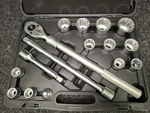 1585605-8 Hylsnyckelsats BSN Tools RS-GCX-TS016 - 16-delar 3/4"