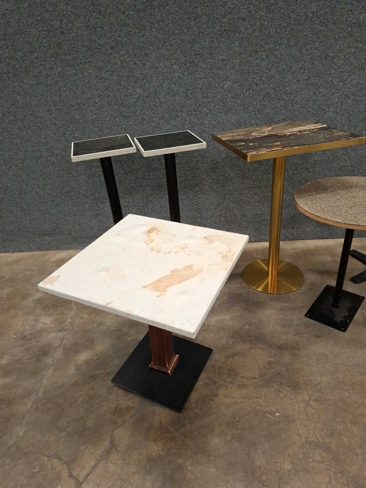 1585700-3 Assortment of table tops and stands