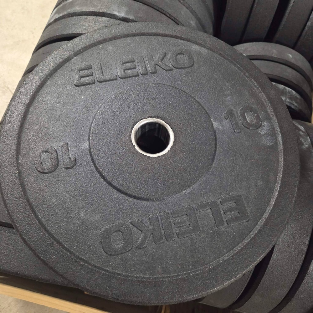 1563423-2 Eleiko viktpaket: skivstång + 110 kg bumpers