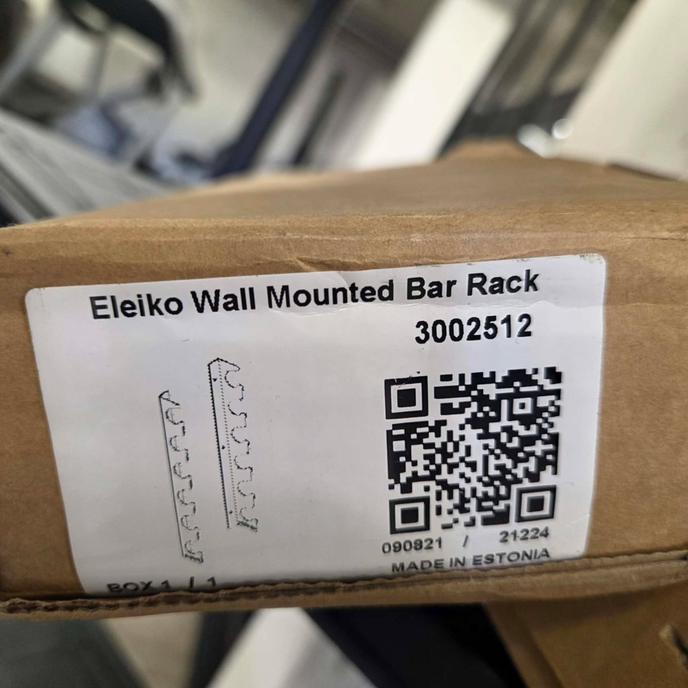 1563438-2 Väggmonterade skivstångsställ 2 par - Eleiko Wall Mounted Bar Rack