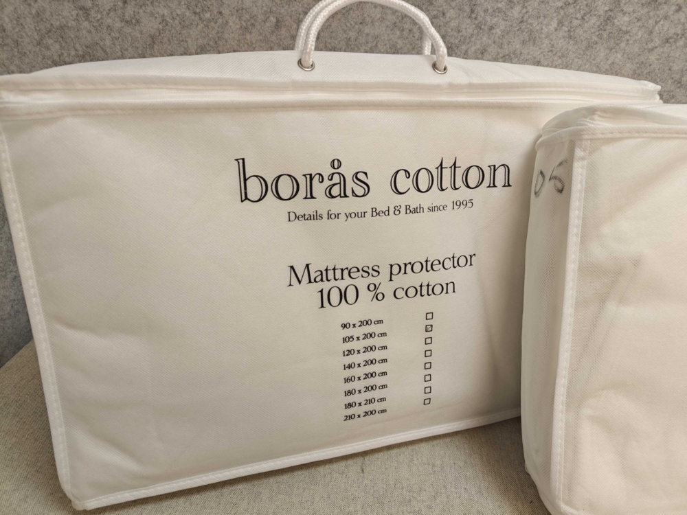 1564875-2 3pcs Mattress protectors Borås Cotton 105x200cm