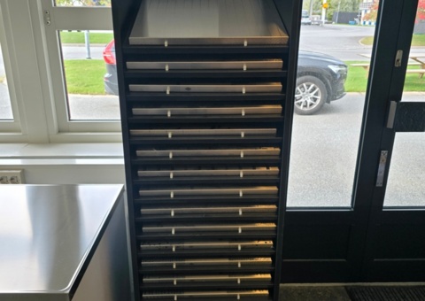 Ställ med provbitar