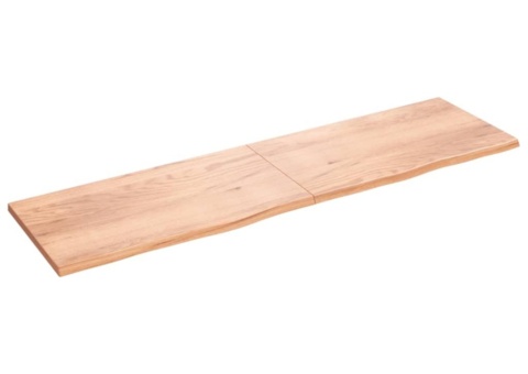 Wall shelf 220x60 cm (depth 2-4 cm) treated solid wood