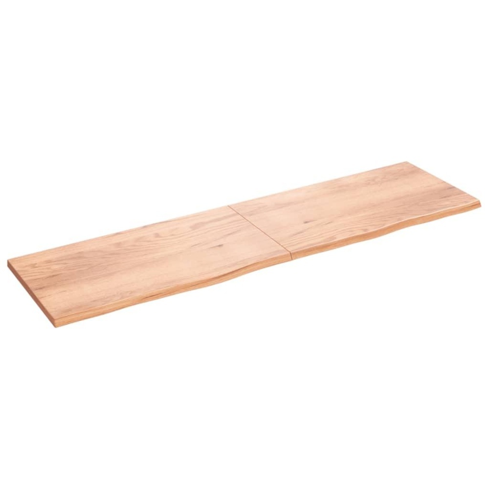 1585112-1 Vägghylla 220x60 cm (djup 2-4 cm) behandlet massivt trä