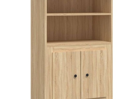 Cabinet sonoma oak 60x35.5x103.5 cm in mdf. In cardboard not checked