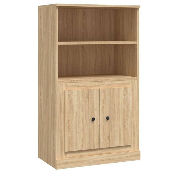 1585114-1 Skåp sonoma-ek 60x35,5x103,5 cm i mdf. I kartong ej kontrollerat