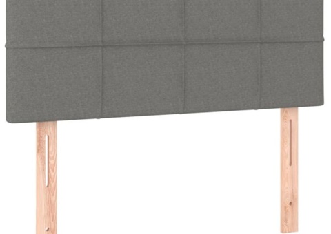 Headboard dark grey 80x5x78/88 cm fabric. Not checked in carton