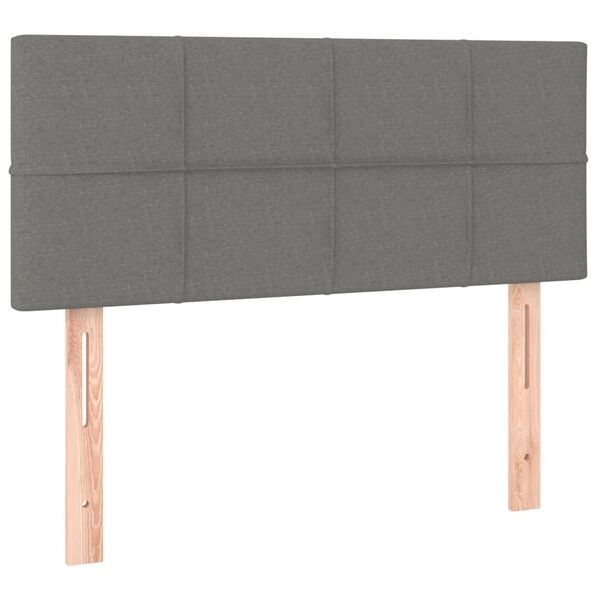 1585116-1 Sänggavel mörkgrå 80x5x78/88 cm tyg. Ej kontrollerat i kartong