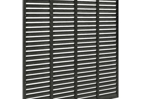 Windbreak WPC 180x180 cm dark grey. Available in carton not checked