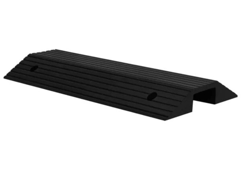 Threshold ramp with bridge 80x40x8 cm rubber