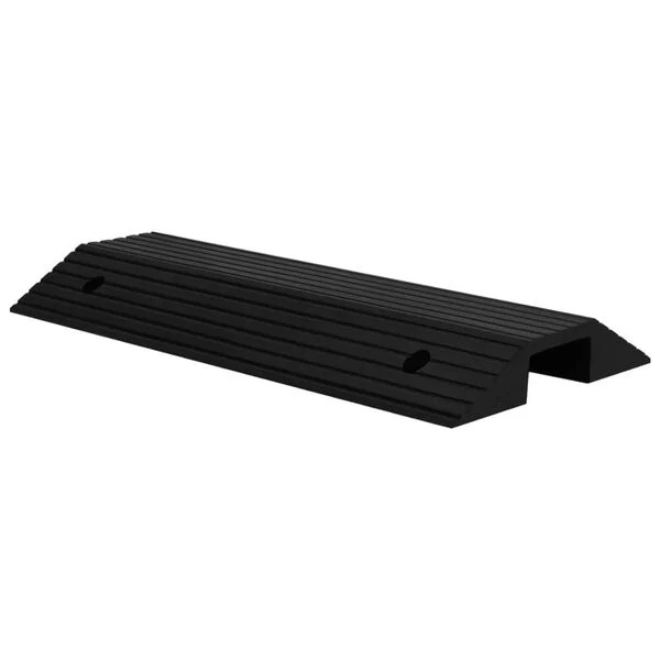 1585132-1 Tröskelramp med bro 80x40x8 cm gummi