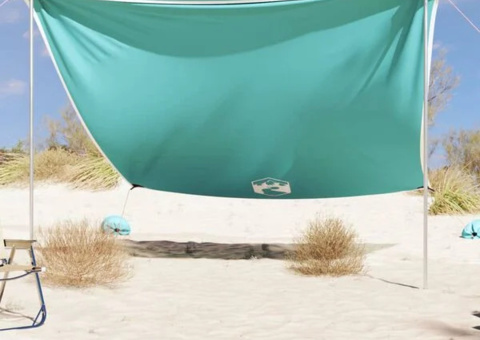 Beach protection with sandbags green 304x300 cm. Available in packages not checked