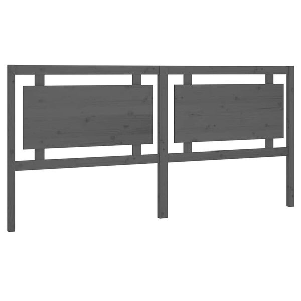 1585163-1 Sänggavel grå 205,5x4x100 cm massiv furu. Finns i kartong ej kontrollerat