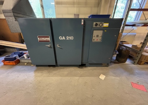 Stationär skruvkompressor – Atlas Copco GA 210